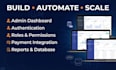 develop a custom laravel web application