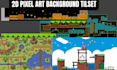 create a  pixel art background illustration for your game