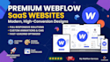 design and develop a modern saas website in webflow