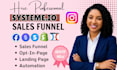 build systeme io sales funnel, systeme io landing page, systeme io website