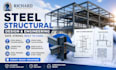 design steel beam connection structural plans calculation building permit