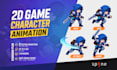 animate 2d game characters in spine