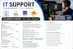 provide IT support and troubleshoot hardware software network and server issues