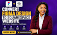 convert figma design to squarespace reponsive fluid engine website