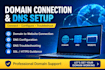 connect your domain to your website and fix dns issues