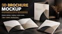 create realistic 3d brochure mockup photorealistic rendering visualization
