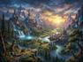 create stylized environment concept art, fantasy background