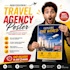 design a professional travel agency poster in 3 hours