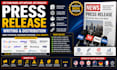 write and distribute a professional press release for media exposure