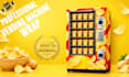 create modern and professional vending machine and atm machine wrap design