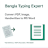 do bangla typing pdf to word and data entry