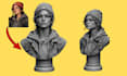 convert 2d to 3d model, image to 3d charater stl picture to printable sculpture