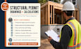 prepare california architectural structural permit drawings with calculations