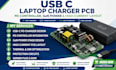 usb c laptop charger pcb design, pd controller gan power and high current layout