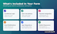 create jotform, google forms or typeform with conditional logic