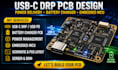 usb c drp pcb design, power delivery controller, battery charger embedded mcu