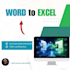 do flawless PDF to excel and word to excel data conversion