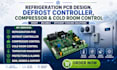 refrigeration pcb design, defrost controller, compressor and cold room control