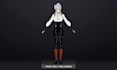 create a stylized anime 3d character in blender