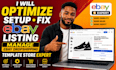 optimize setup fix ebay listing manage ebay dropshipping template store expert