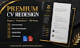 professionally format and redesign your resume or CV