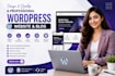 design and develop a professional wordpress website and blog