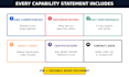 write a professional capability statement for government contracting
