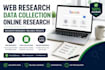 do data entry,data collection,web research,excel, word, copy