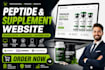 peptide website research peptide, peptide nutraceutical store supplement website