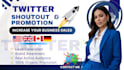 do twitter shoutout, website, link promotion, share link to active users
