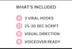 write viral tiktok script and do ugc voiceover with ai hooks