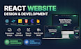 build website, react js, tailwind css, saas frontend developer