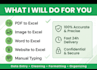 do data entry, pdf to excel, word to excel, copy paste