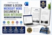 do microsoft word document formatting, ms word formatting, book interior design