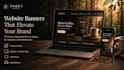 design a premium website hero banner for your brand
