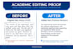 do academic writing revision, editing, and proofreading
