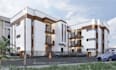 buildup multi unit residential house on single plot land development with render
