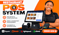 setup restaurant pos system toast pos square clover, menu, inventory ordering