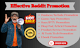 do reddit SEO post to promote website or mobile app
