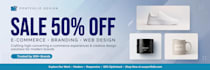 design eye catching banner, backdrop and roll up banner