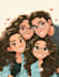 make a disney cartoon illustration