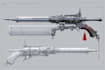 create weapon design ,assets and concept art