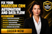 fix your makecom CRM automation and data flow