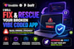 fix and rescue your broken vibe coded app built with lovable replit cursor bolt