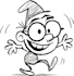draw a cartoon character in a funny sketch
