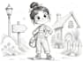 draw black and white sketch