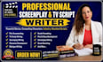 write industry standard screenplays and TV scripts