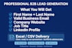 provide highly targeted b2b leads with verified email