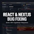 fix bugs and errors in react nextjs