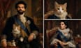 create a royal portrait of you and your pet